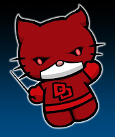 Hello Kitty in Daredevil costume