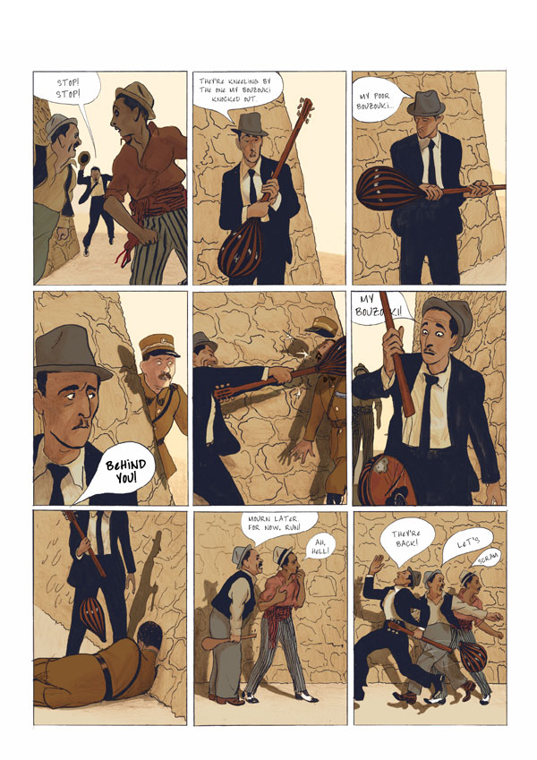 LiveSour David Prudhomme’s comic, Rébétiko (Athens 1936)