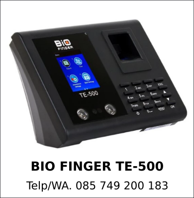 Grosir Mesin Absensi Bio Finger TE-500 Asli Murah Grosir Mesin Absensi Bio Finger TE-500 Asli Murah