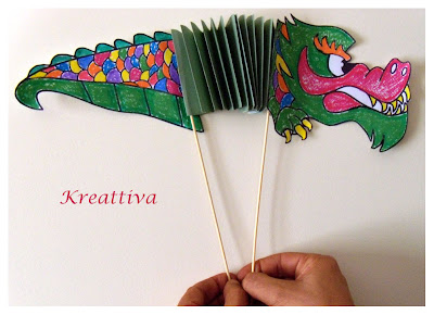 drago cinese di carta per lavoretto creativo con bambini drago cinese di carta per lavoretto creativo con bambini