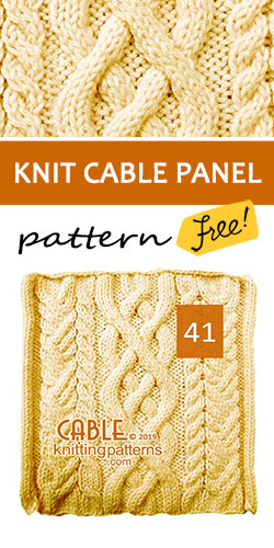 Knitted Cable Panel Pattern , its FREE