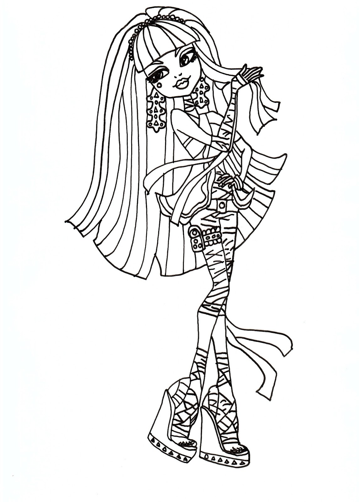 Free Printable Monster High Coloring Pages March 2013