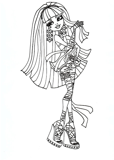 All About Monster High Dolls: Cleo De Nile Free Printable Coloring Pages