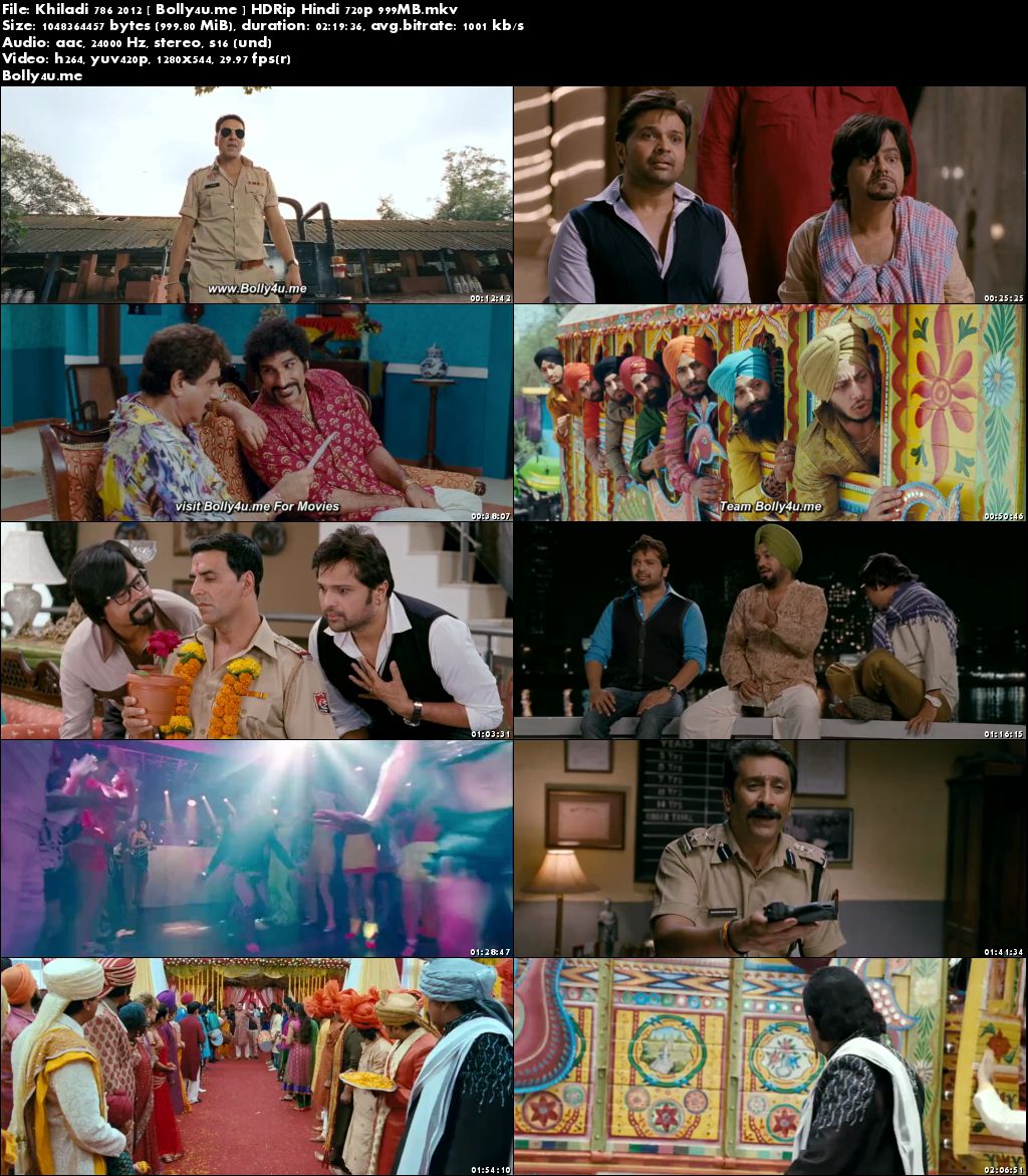 Khiladi 786 2012 HDRip 999Mb Full Hindi Movie Download 720p