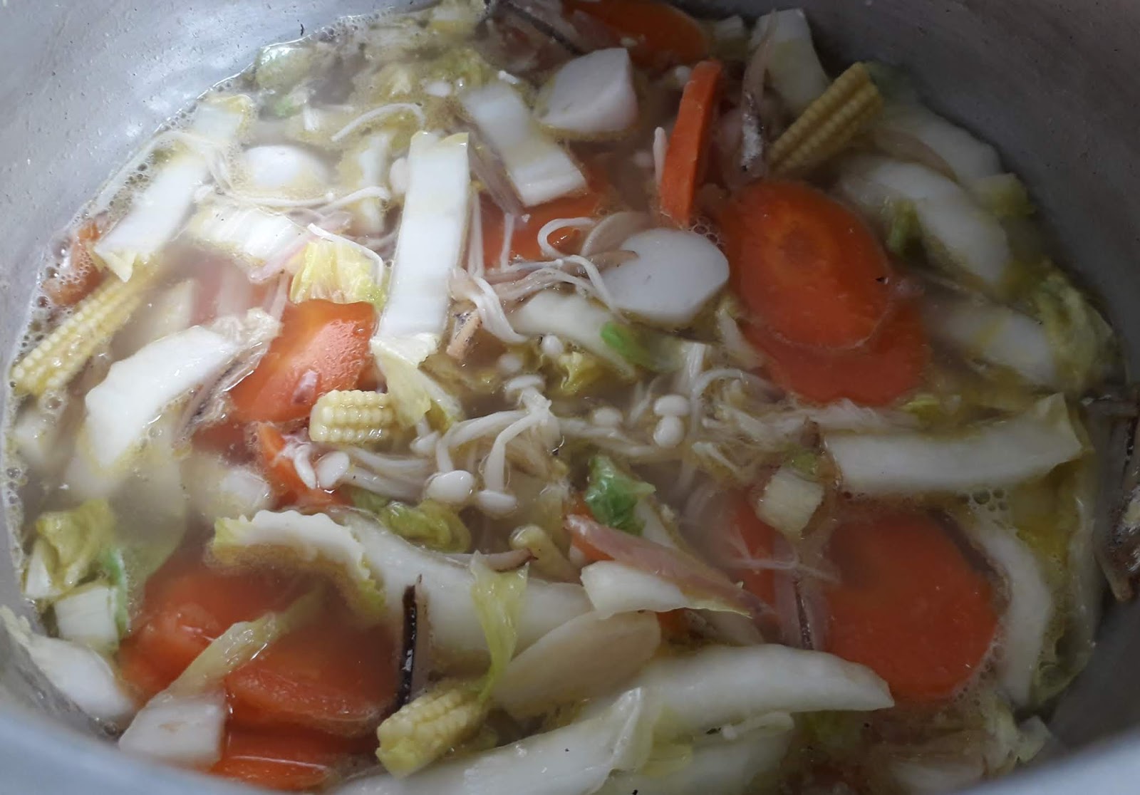 Resepi Sayur Campur Cendawan Enoki Menu Untuk Ibu Mengandung ~ Qiya