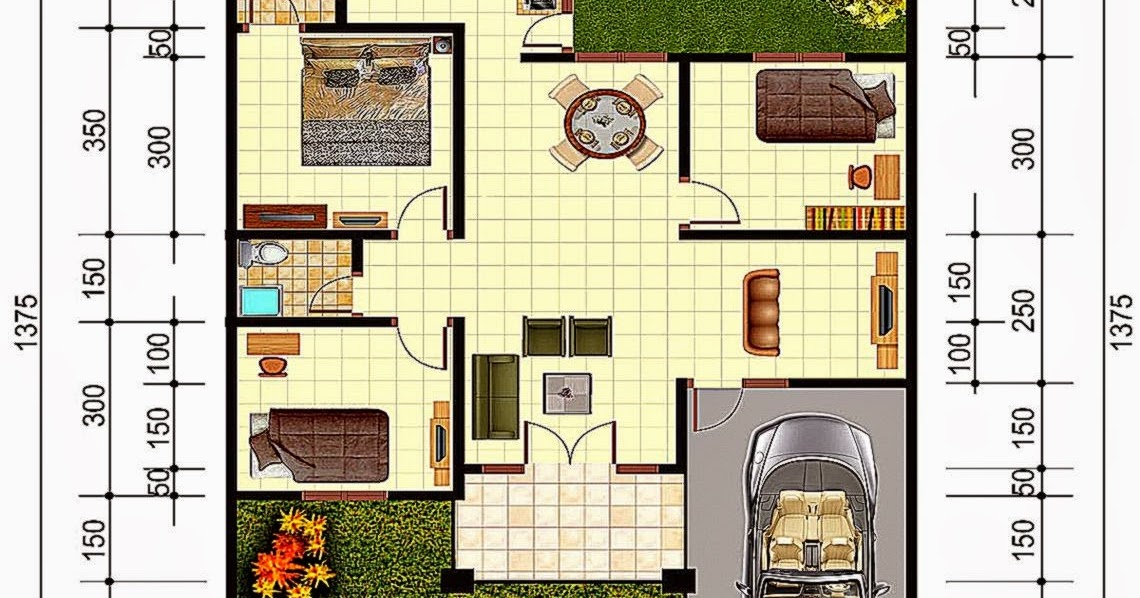 Terbaru Gambar Denah Rumah Minimalis Beserta Keterangannya, Gambar Rumah