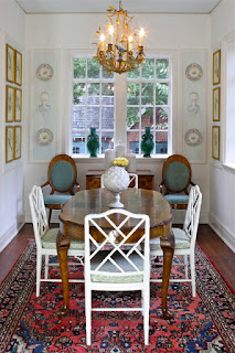 Proper Dining Room Tables for Small Spaces for Your Inspirations Rustic Chandelier in Dining Space with White Chairs and Wooden Dining Room Tables For Small Spaces