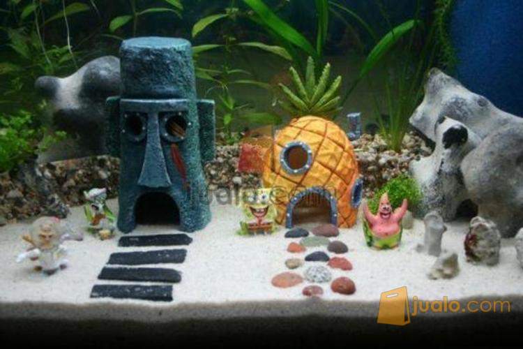 Bowi Miniatur Rumah Untuk Accesories Pada Aquarium