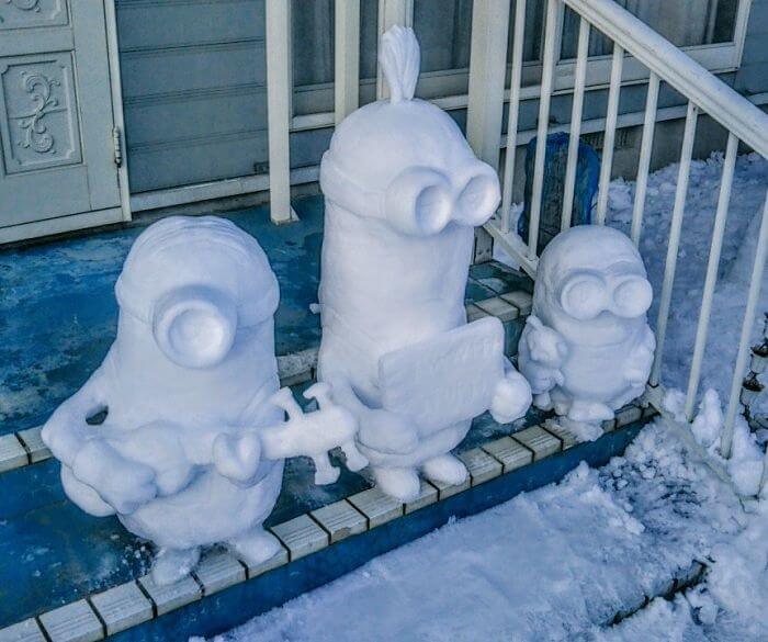 Mesmerizing Pictures Show How Heavy Snowfall In Japan Made People Creative Mesmerizing Pictures Show How Heavy Snowfall In Japan Made People Creative
