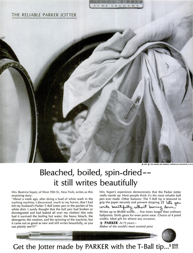 Orange Crate Art “The Reliable Parker Jotter”