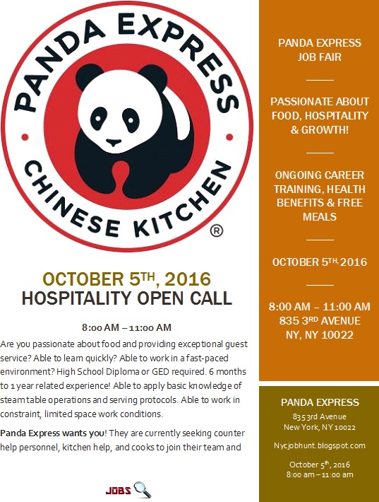 Panda Express Job Fair