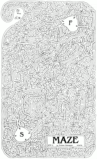 6 Hard Christmas Mazes for party