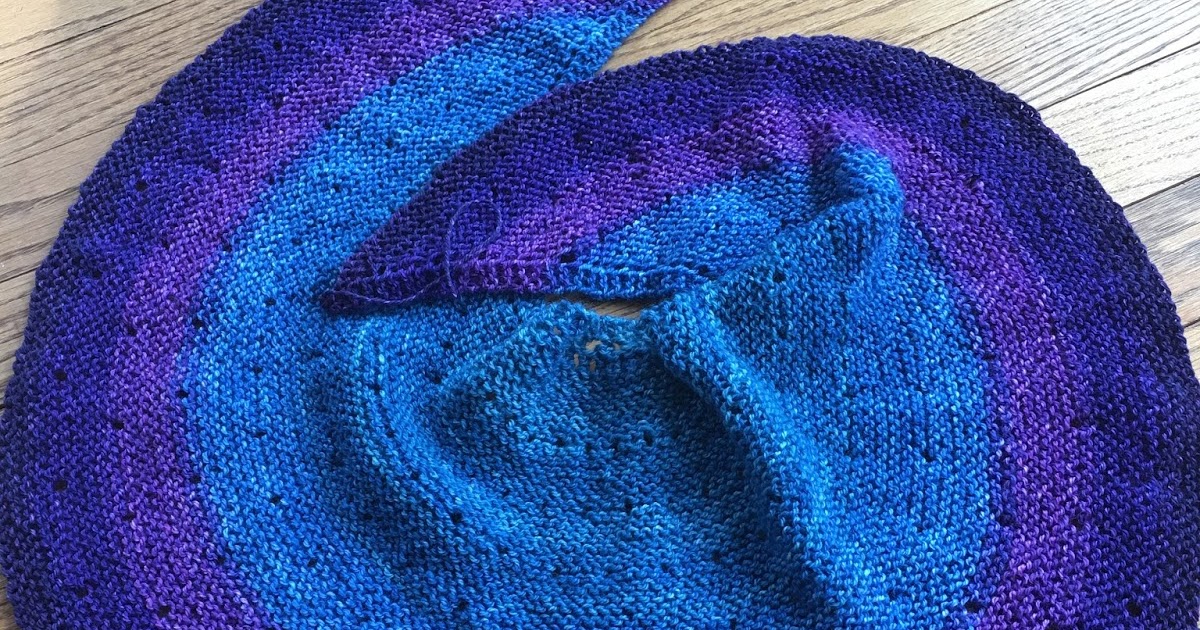 DestiKNITions: Silk Moon Crescent shawl from KnitCircus - Day 5