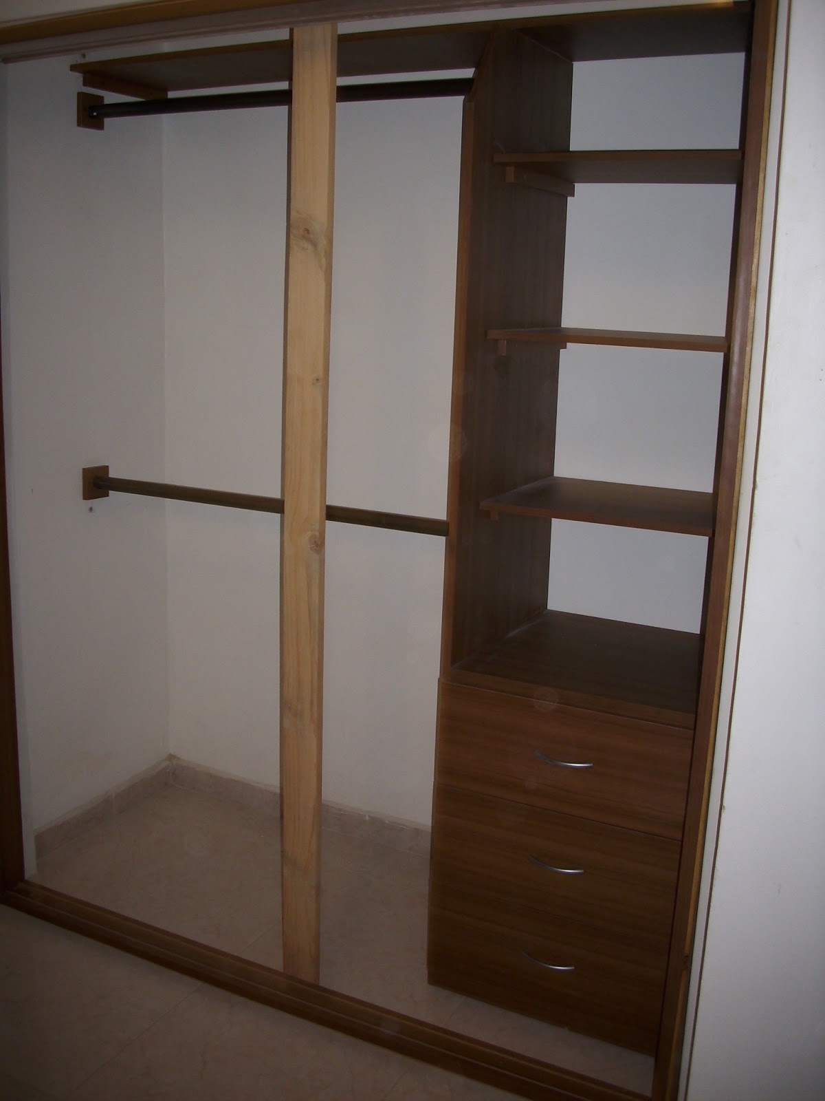 Mis trabajos en madera Closet en Melamina