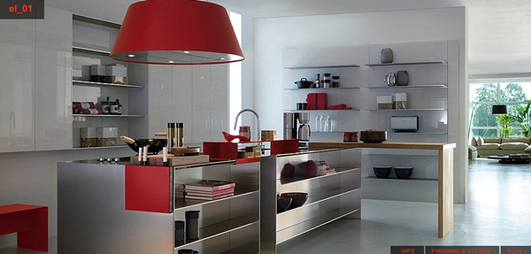 Durable Modern Stainless Steel Kitchen Designs