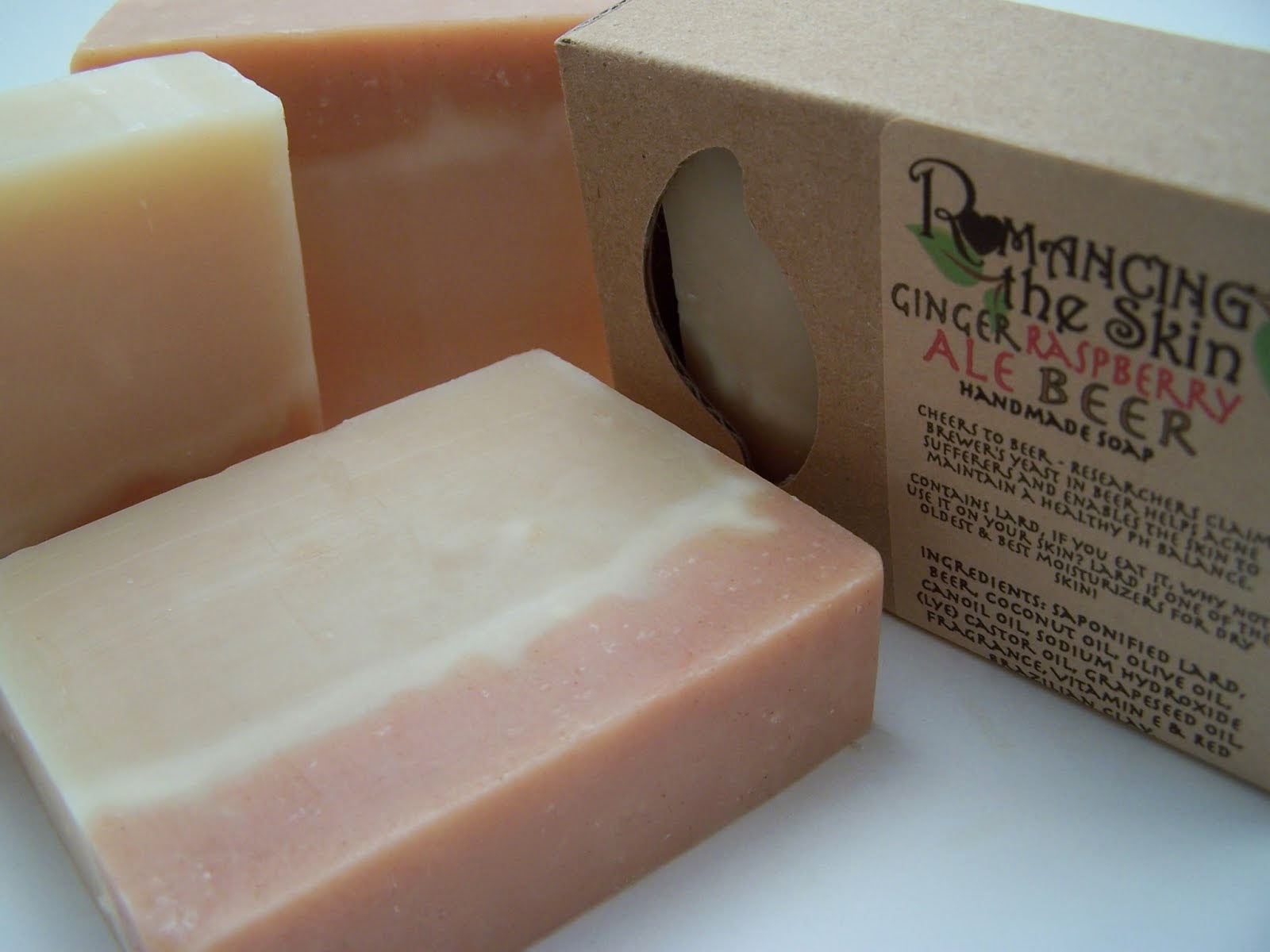 Ginger Raspberry ALE Beer Soap