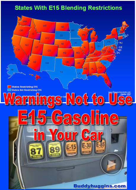 I AM Buddy, The BUDDHA From Mississippi ™: Warning Not to Use E15 Gas