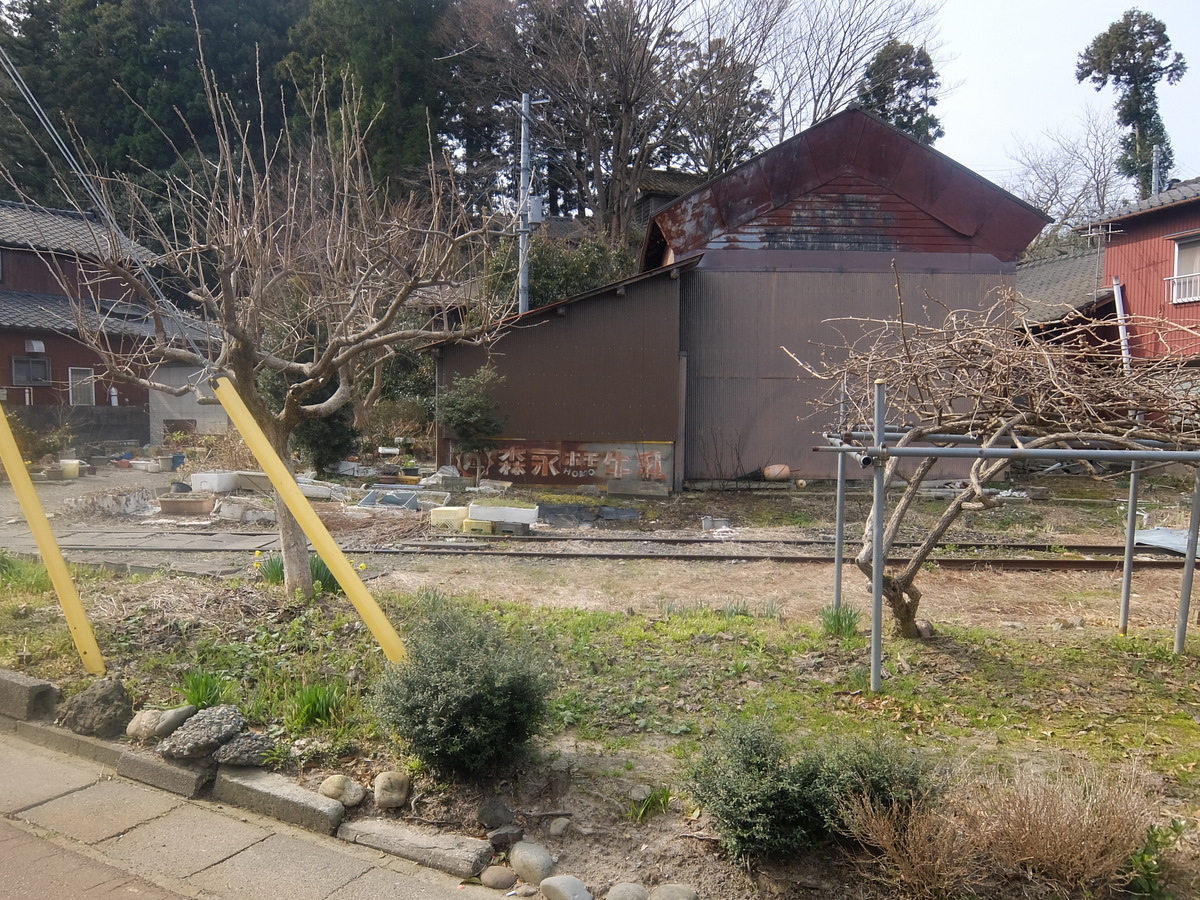 鉄生活 越後線寺泊駅付近の越後交通長岡線の遺構