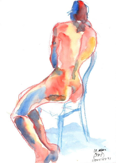 10 minute watercolour sketch by David Meldrum