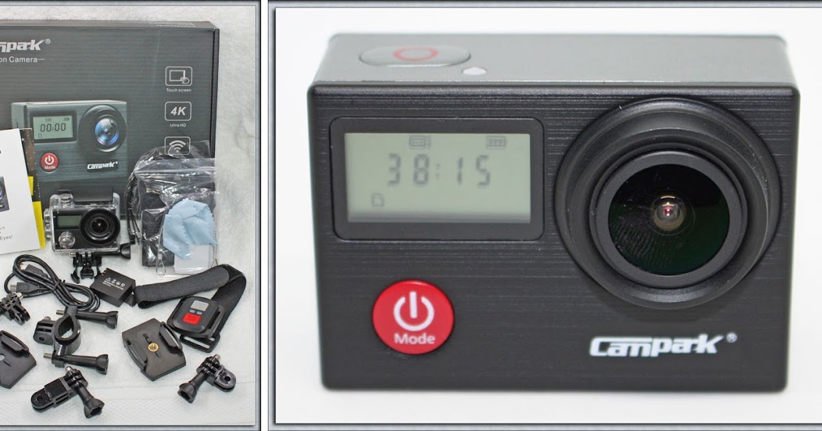 campark action camera 4k 20mp touch screen waterproof x20