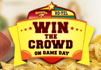 Win The Crowd On Game Day Sweepstakes Rotel & Rosarita want you to LOVE EVERY LAST BITE and enter daily for a chance to win a Super Bowl sized prize package worth nearly $600, including a Walmart gift card, a slow cooker & a flat screen tv!