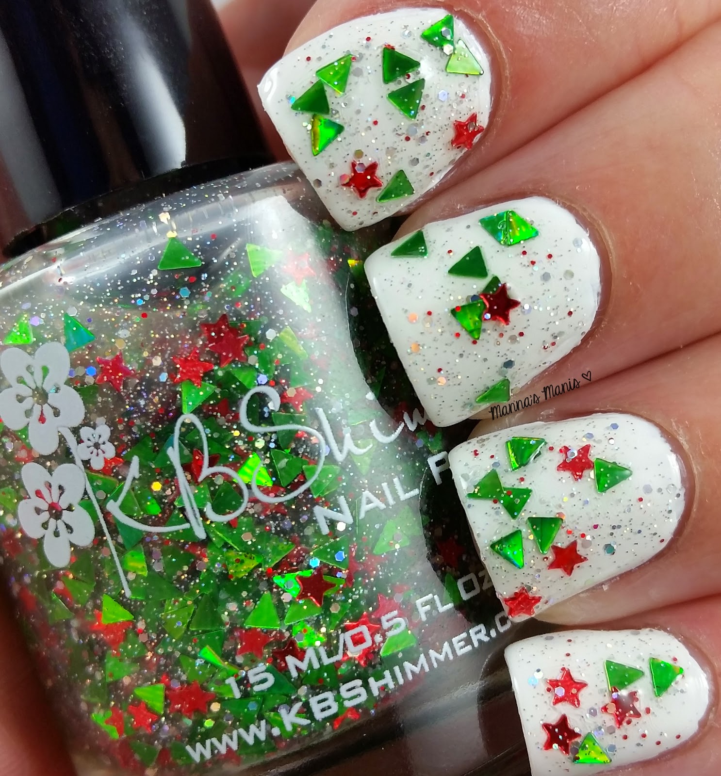 kbshimmer pineing for yule, a multicolored glitter topper