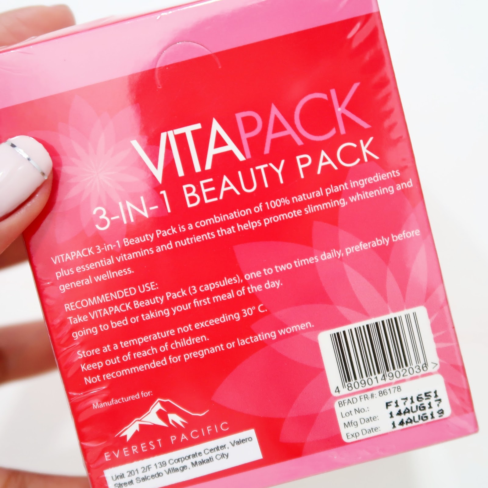 Purpleheiress Vita Pack 3 In 1 Beauty Pack Review