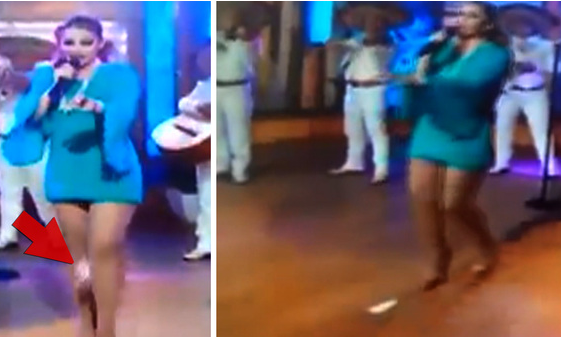 Oh no! Woman's Menstrual Pad Falls Out During Live TV Show (pics