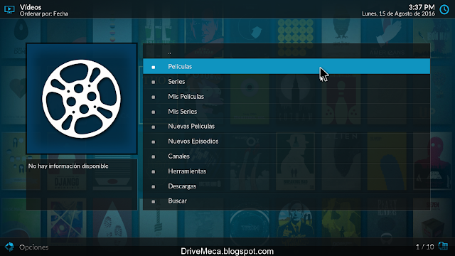 DriveMeca instalando y configurando Kodi paso a paso en español DriveMeca instalando y configurando Kodi paso a paso en español