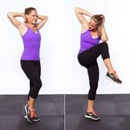 HIIT Workout for Beginners - standing crisscross crunches HIIT Workout for Beginners - standing crisscross crunches