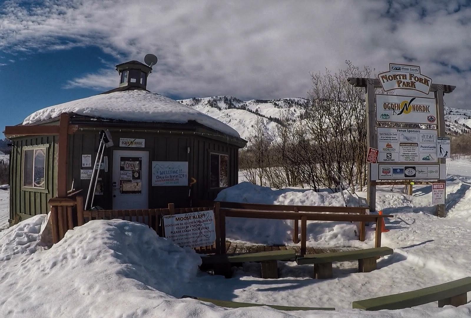 Cross Country Skiing at Ogden Nordic Girl on a Hike