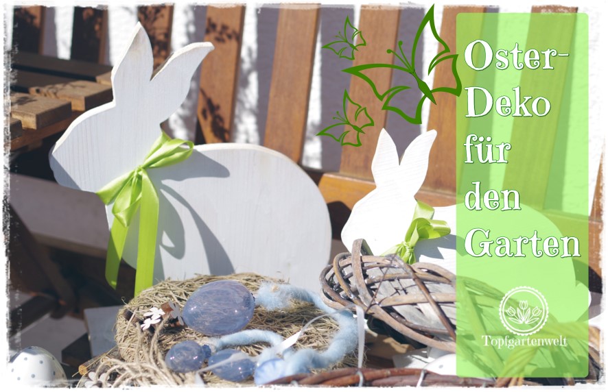 Naturliche Moderne Osterdeko Fur Garten Gartenbank