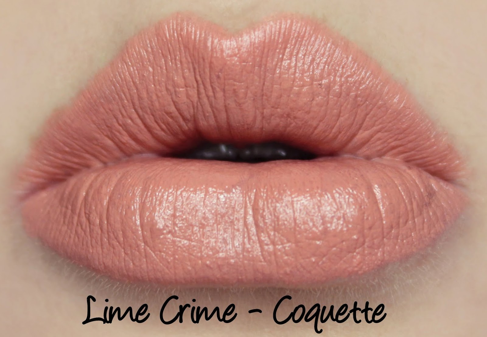 Lime Crime Coquette lipstick swatch