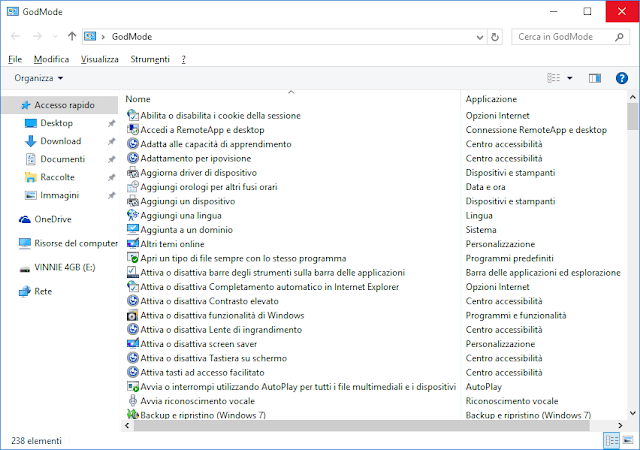 Windows 10 GodMode