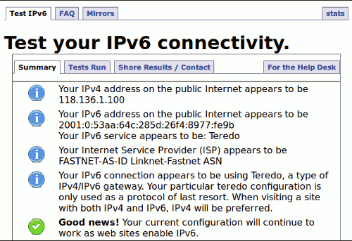 test IPv6