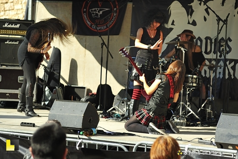 jeu de scène ladies ballbreaker rock bikes & uc car show donzere 2016 photo Pascal Blachier