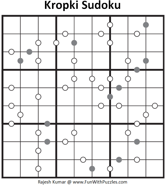 Kropki Sudoku Puzzle (Fun with Sudoku #290)