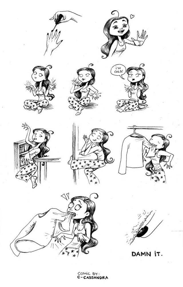 Romanian Artist Illustrates A Woman's Everyday Life Romanian Artist Illustrates A Woman's Everyday Life