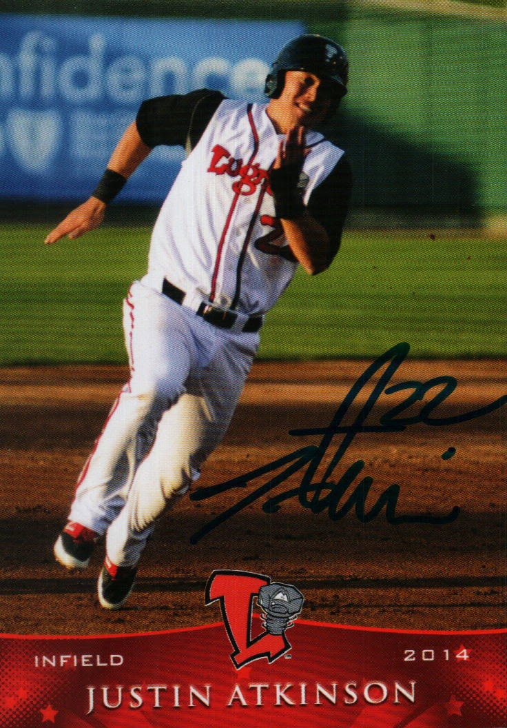 Jackson's Autographs IP Lansing Lugnuts Autograph Baseball Card and Custom card recap in