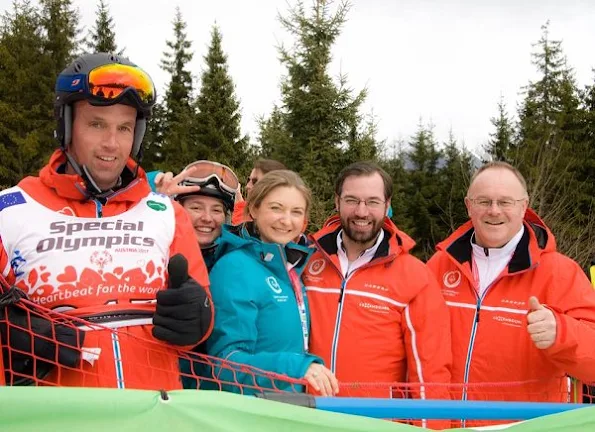 Hereditary Grand Duke Guillaume and Hereditary Grand Duchess Stéphanie in Schladming for Special Olympics World Winter Games 2017