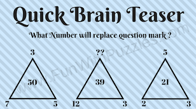 Quick Riddle Triangle Math