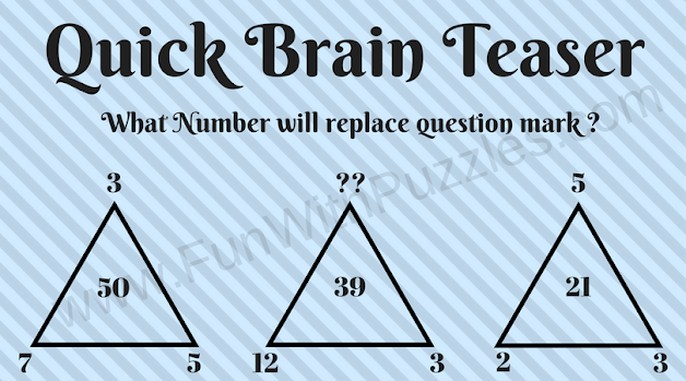 Quick Riddle Triangle Math Brain Teaser