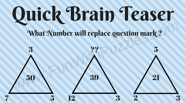 Quick Riddle Triangle Math Brain Teaser