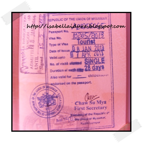 Visa, Yangon Visa, Myanmar Visa
