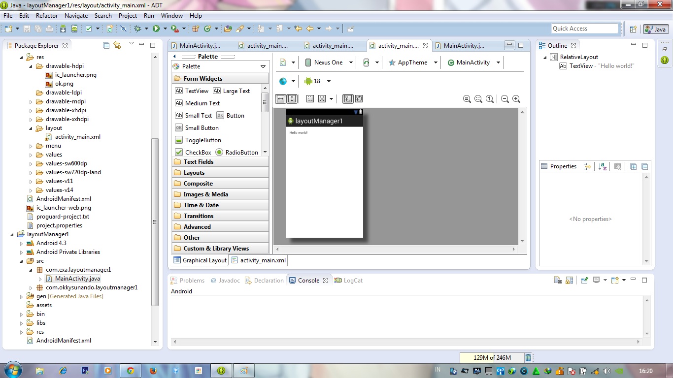 Perbedaan Membuat Aplikasi Android Menggunakan Eclipse dengan Android