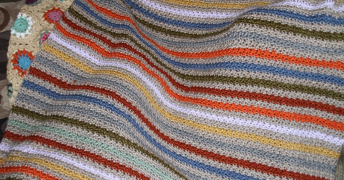 Cosmic Pony Scrappy Crocheted Afghan Using Leftover Yarn