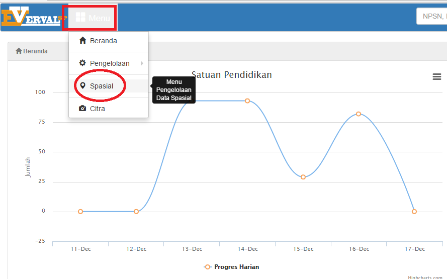 Cara Update Menu Spesial di VerValSP - Website Nasty
