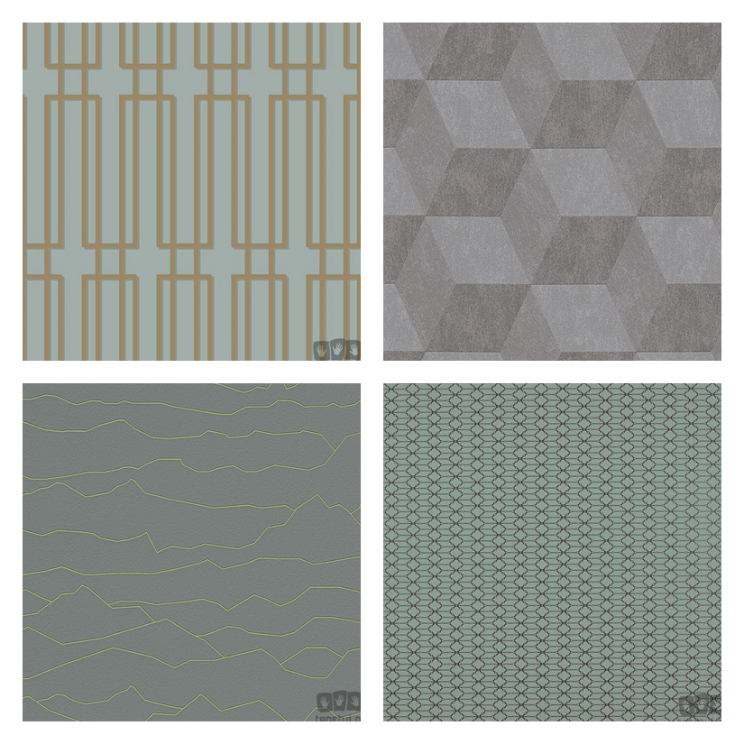 geometryczne wzory tapet geometryczne wzory tapet, retro tapeta, szmaragdowa tapeta, zieleń na tapecie, tapeta do salonu, tapeta do sypialni