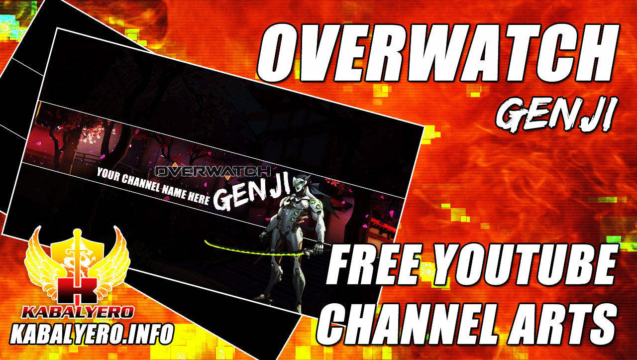 Overwatch Genji Free Youtube Channel Art Channel Cover