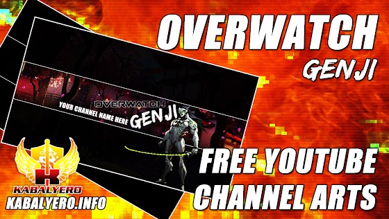 Overwatch Genji ★ Free YouTube Channel Art / Channel Cover